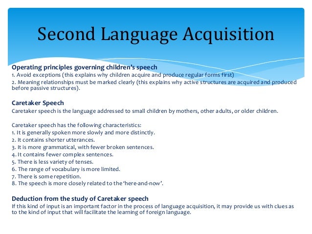 3 theories of language acquisition principles of language acquisition and reading